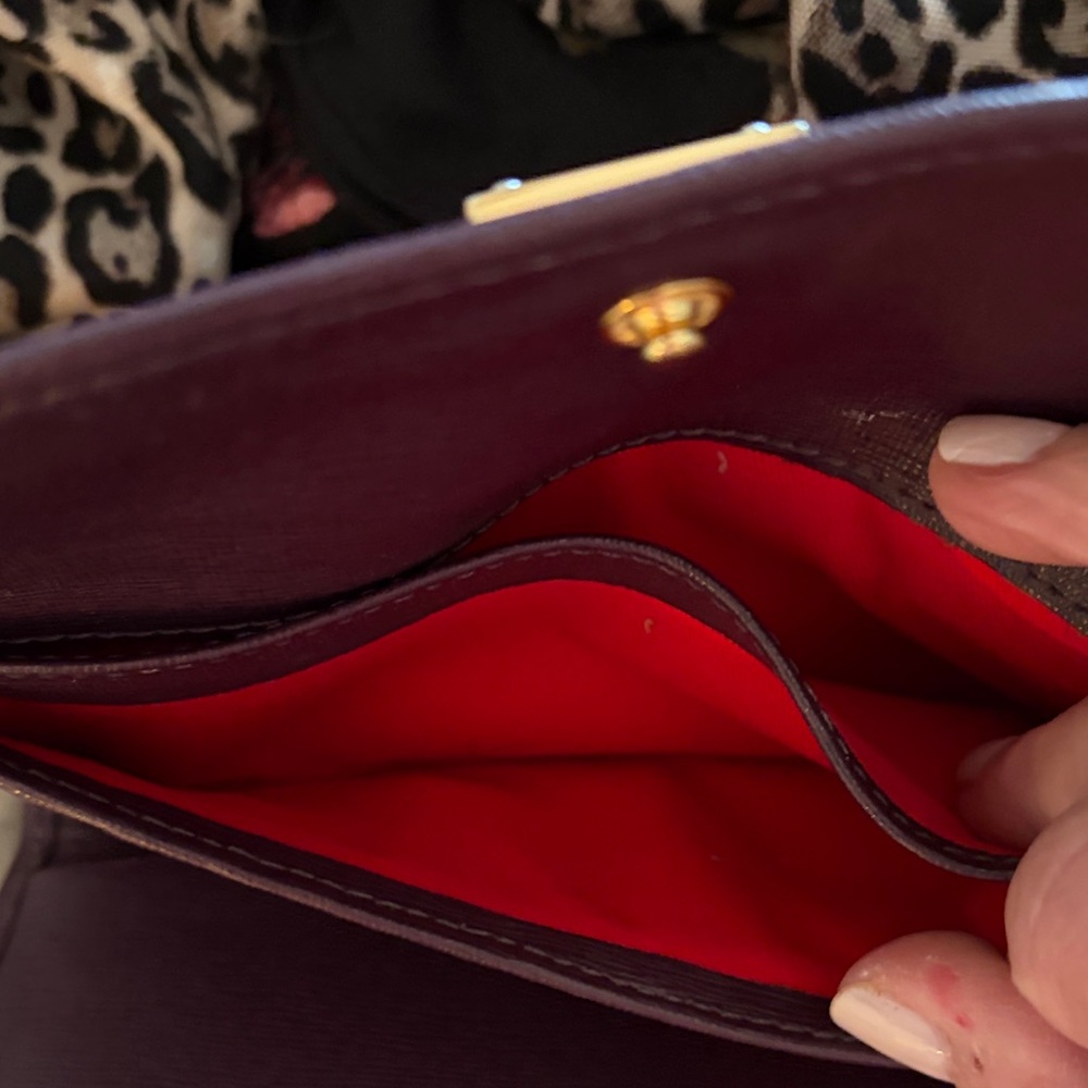 Dooney & Bourke Rich Plum Wallet - Picture 5 of 7